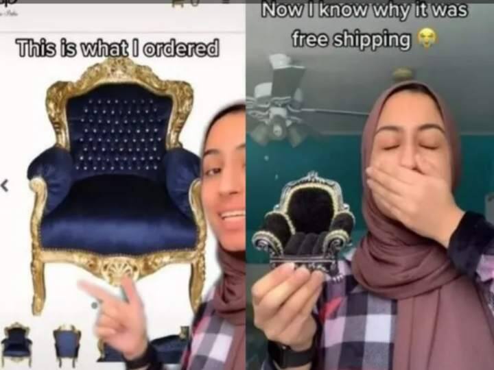 If you order a chair, you get a toy chair, The shocked customer has to look at the size Shocking: కుర్చీ ఆర్డరిస్తే బొమ్మ చైర్ వచ్చింది... షాక్ తిన్న కస్టమర్, కొనేముందు ఓసారి సైజు చూసుకోవాల్సిందే