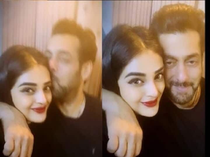 Salman Khan Cozy Photo Viral With This Girl After Bigg Boss 15 Vishal Kotian React Bigg Boss 15 खत्म होते ही 'मिस्ट्री गर्ल' के साथ सलमान ख़ान की फोटोज़ वायरल! पार्टी में Kiss करते दिखे भाईजान