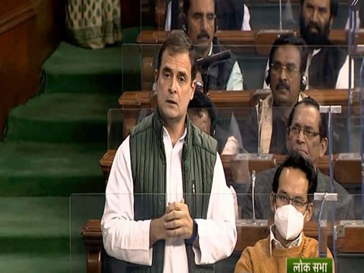Rahul Gandhi Speech Highlights Congress MP Rahul Gandhi on India Budget 2022 in Lok Sabha In Lok Sabha, Rahul Gandhi Lambasts BJP Over Pegasus, Unemployment & More | Highlights