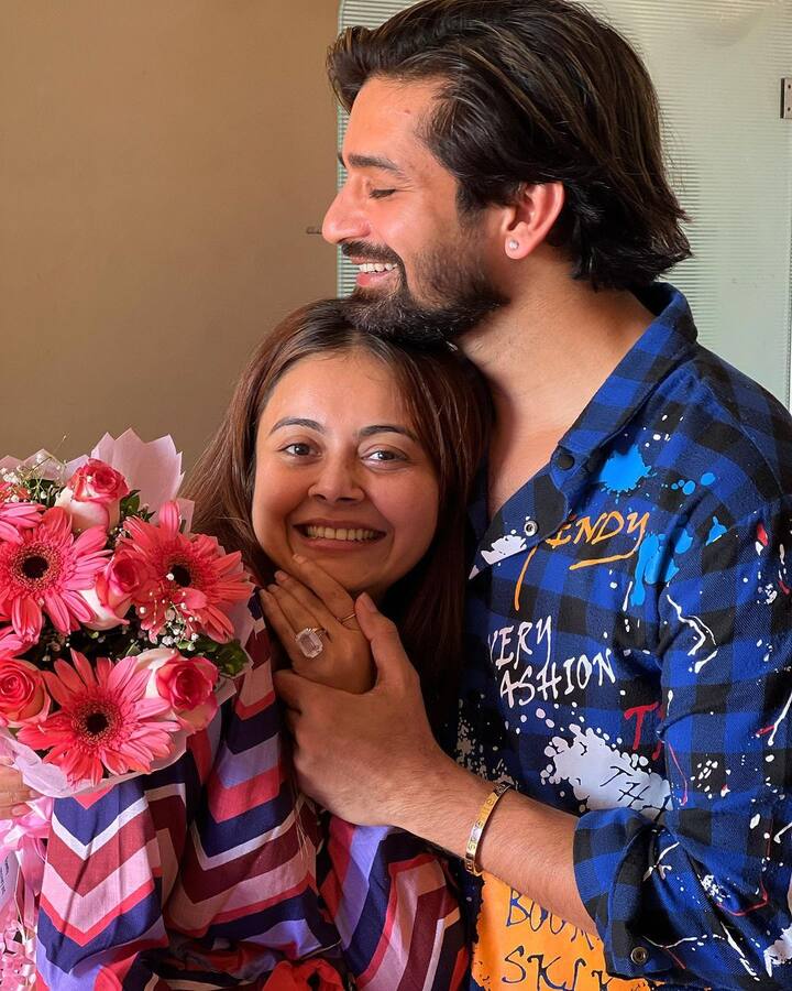 Television actress Devoleena Bhattacharjee has made her relationship official with boyfriend Vishal Singh, as she got engaged to him. (Image Courtesy: @devoleena/Instagram).