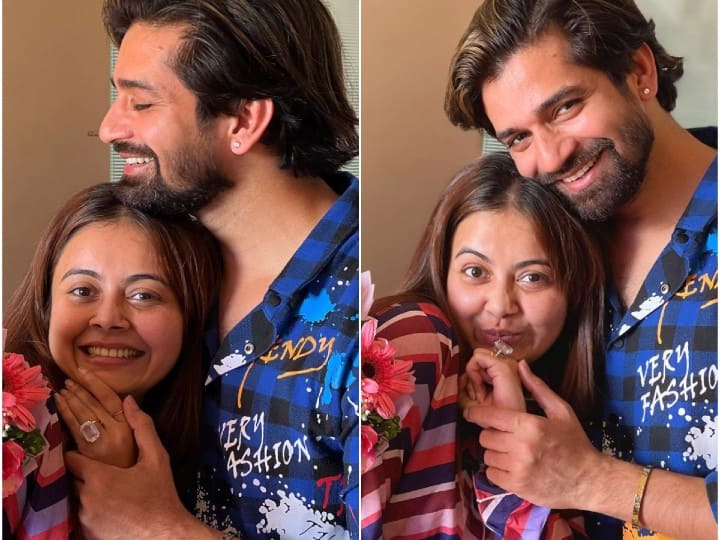 Bigg Boss 15 Devoleena Bhattacharjee Gets Engaged to boyfriend Vishal Singh See in Photos Devoleena Bhattacharjee Engaged: ‘ગોપી વહુ’એ ઓનસ્ક્રીન દિયર સાથે કરી સગાઇ, ઇન્સ્ટાગ્રામ પર તસવીર શેર કરી