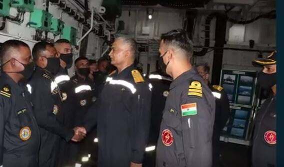 Chief Of Naval Staff Visit ప్రెసిడెంట్స్ ఫ్లీట్ రివ్యూ, మిలన్ వేడుకల ఏర్పాట్లు పరిశీలించిన నేవీ చీఫ్