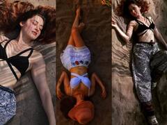 Sanjeeda Sheikh Photos: रेत से लिपटा दिखा Sanjeeda Sheikh का सुनहरा बदन, एक्ट्रेस की अदाओं ने मोह लिया फैंस का भी मन!