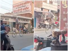 Watch: बुजुर्ग चाचा की इस साइकिल ने लोगों को चौंकाया, साइकिल का है कमाल का लुक