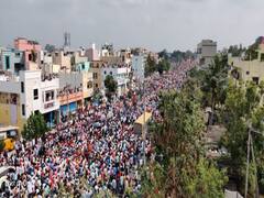 Chalo Vijayawada: భారీగా విజయవాడ చేరుకున్న ఉద్యోగులు... బీఆర్టీఎస్ రోడ్డులో హైటెన్షన్ వాతావరణం