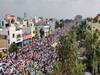 Chalo Vijayawada: భారీగా విజయవాడ చేరుకున్న ఉద్యోగులు... బీఆర్టీఎస్ రోడ్డులో హైటెన్షన్ వాతావరణం