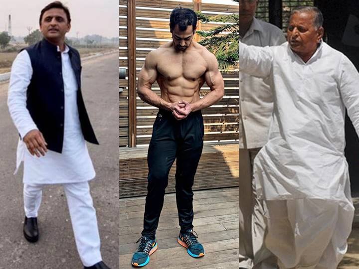 प्रतीक यादव, मुलायम सिंह और अखिलेश यादव, तीनों में ही एक बात कॉमन है. तीनों अपने शरीर पर काफी मेहनत करते हैं.