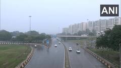 Delhi Rain Photos: વરસાદી ઝાપટા વચ્ચે દિલ્હીવાસીઓની સવાર શરૂ થઈ, પડ્યો જોરદાર વરસાદ, જુઓ તસવીરો