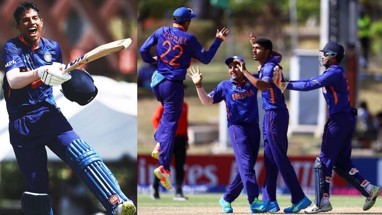 U19 Cricket World Cup 2022: India U19 won the match by 96 runs Australia U19 and reached final, know in details India reached U19 Final: অস্ট্রেলিয়াকে ৯৬ রানে হারিয়ে অনূর্ধ্ব ১৯ বিশ্বকাপের ফাইনালে ভারত