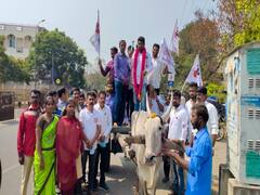 கோவையில் மாட்டு வண்டியில் வந்து வேட்புமனு தாக்கல் செய்த மக்கள் நீதி மய்யத்தின் வேட்பாளர்..!