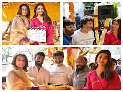 SSMB28 Launch Photos: పూజా హెగ్డేపై నమ్రత క్లాప్... మహేష్ - త్రివిక్రమ్ కొత్త సినిమా ఓపెనింగ్ ఫొటోలు 