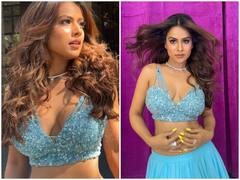 Nia Sharma Photo: स्काई ब्लू स्कर्ट और डीपनेक ब्लाउज में निया शर्मा ने दिखाया दिलकश अंदाज, फैंस हुए क्लीन बोल्ड