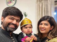 अभिनेत्री धनश्री काडगावकरच्या गोंडस बाळाचं बोरन्हाण; पाहा फोटो!