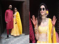 Karishma Tanna Wedding: हल्दी और मेहंदी के बाद निखरा करिश्मा तन्ना का रंग रूप, गोरे-गोरे मुखड़े पर लगाया काला-काला चश्मा