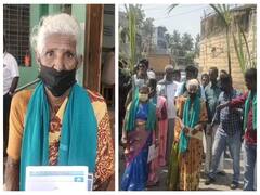 Mayiladuthurai |கரும்போடு வந்த இரும்புப் பெண்... நாம் தமிழர் வேட்பாளராக 75 வயது மூதாட்டி வேட்புமனுத்தாக்கல்!