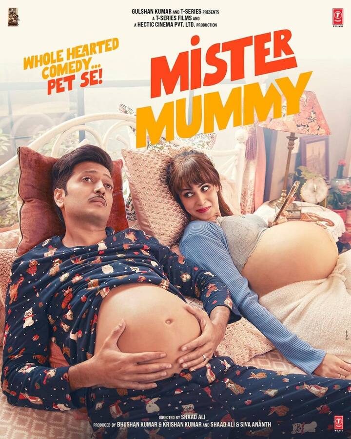 नुकतीच त्यांच्या चाहत्यांना एक गूड न्यूज दिली. त्यांनी 'मिस्टर मम्मी' या आगामी चित्रपटाचा पोस्टर सोशल मीडियावर शेअर केला आहे. (Riteish Deshmukh/Instagram)