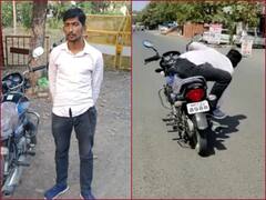 Ujjain Bike Stunt: थाने के सामने बाइक पर खतरनाक स्टंट करना शख्स को पड़ा महंगा, अब पुलिस ने सिखाया सबक