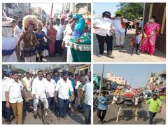 Urban Localbody Election ; திருவண்ணாமலை மாவட்டத்தில் மக்களின் கவனத்தை ஈர்த்த வேட்பாளர்களின் புகைப்படங்கள்