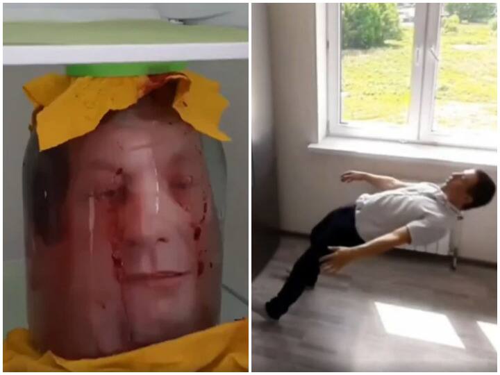 Watch: फ्रिज में रखा था 'इंसान का कटा हुआ सिर', खोलते ही शख्स के फूल गए हाथ-पैर man head found in fridge prank video will shuk you insuide trending prank ideas Watch: फ्रिज में रखा था 'इंसान का कटा हुआ सिर', खोलते ही शख्स के फूल गए हाथ-पैर