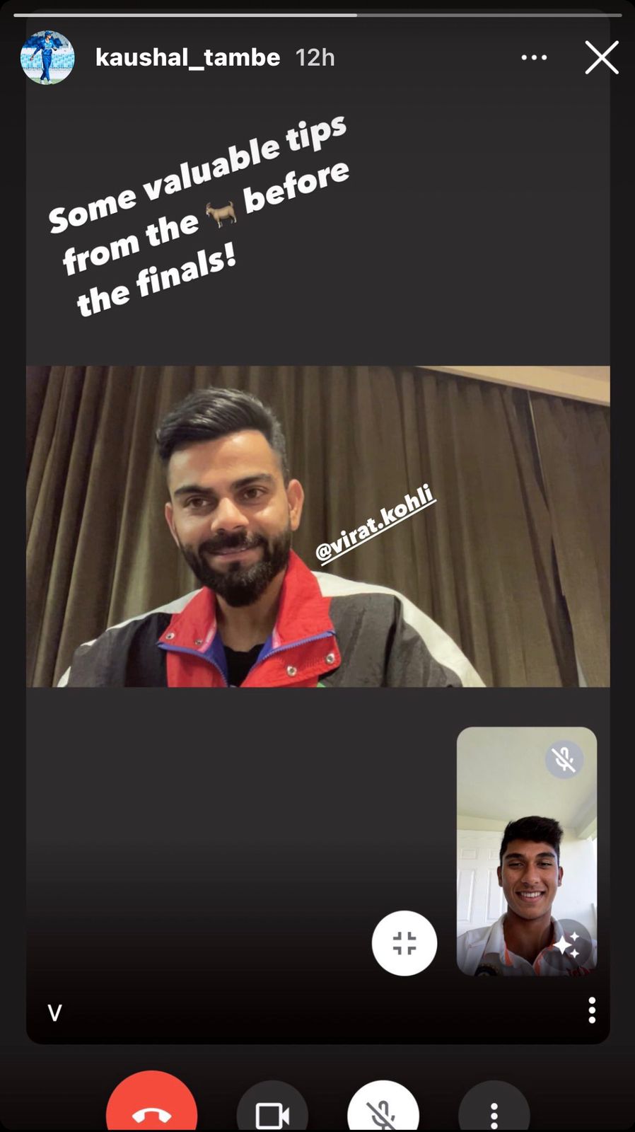 Virat Kohli Interacts With India U19 Team Before The U-19 World Cup Final Against England