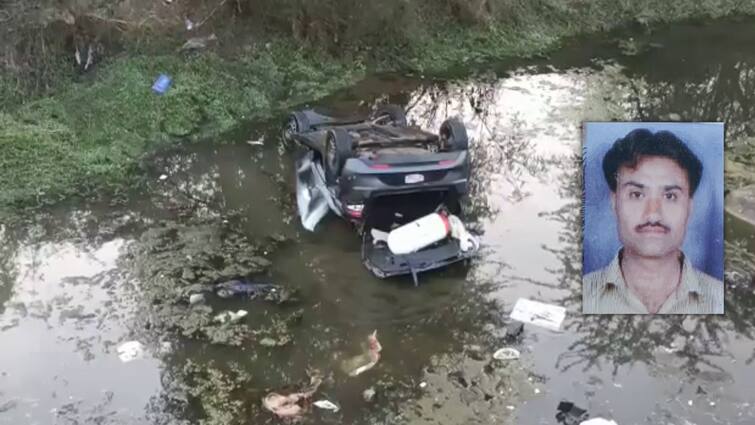 A man died after car collapse in river from bridge on Rajkot highway Rajkot : સાપર હાઈવે પર કાર પૂલ પરથી નીચે ખાબકી, ચાલકનું મોત