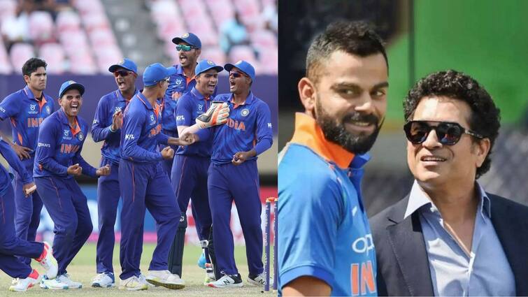 sachin tendulkar virat kohli wish india under 19 boys for icc world cup 2022 final ICC World Cup 2022 Final: আজ বিশ্বজয়ের দোরগোড়ায় দাঁড়িয়ে যশ ধূলরা, কী বার্তা দিলেন সচিন, বিরাট?