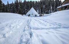 Igloo Restaurant: गुलमर्ग में बनाया गया दुनिया का सबसे ऊंचा इग्लू रेस्टोरेंट, 'जन्नत' की तरह आता है नज़र, Photos