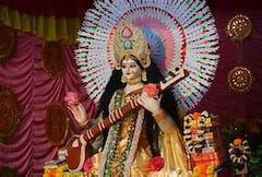 Saraswati Puja 2022: বাংলার ঘরে ঘরে বাগদেবীর আরাধনা, বাণী বন্দনাতেই বাঙালির ভ্যালেন্টাইনস ডে। Bangla News