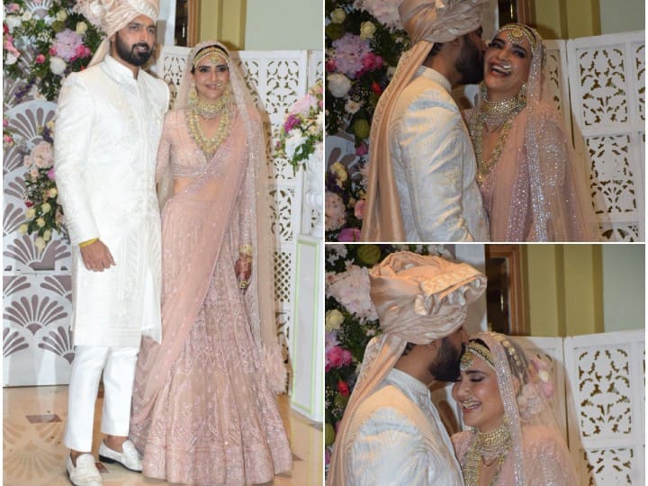 Newly Married Karishma Tanna Gets A KISS From Husband Varun Bangera, SEE PICS Newly Married Karishma Tanna Gets A KISS From Husband Varun Bangera, SEE PICS