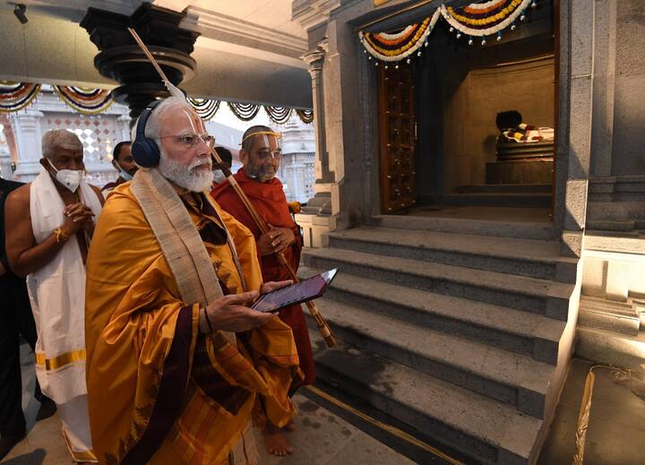 ముచ్చింతల్ రామానుజాచార్యుల ఆశ్రమంలో ప్రధాని మోదీ