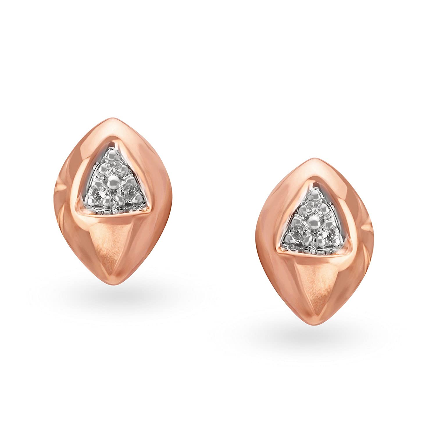 Mia By Tanishq 18kt Rose Gold Sea Shell-Like Earrings | Earrings, Gorgeous  earrings, Rose gold earrings