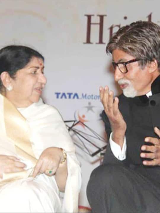 लता मंगेशकर के साथ अमिताभ बच्चन (Amitabh Bachchan) से हमेशा अपने रिश्‍ते और संगीत को उनके योगदान के लिए शुक्रगुजार रहे हैं. दोनों का रिश्ता बेहद सम्मान और इज्जत से भरा रहा है.