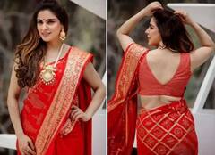 Shraddha Arya Photos: લાલ સાડીમાં શ્રદ્ધા આર્યા લાગી ખૂબ જ હોટ, જુઓ તસવીરો