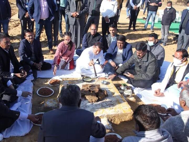 jaipur world third largest cricket stadium construction started cm ashok gehlot bcci president saurav ganguly present ANN Rajasthan: जयपुर में दुनिया के तीसरे बड़े क्रिकेट स्टेडियम के निर्माण का कार्य हुआ शुरू, सीएम अशोक गहलोत ने किया शिलान्यास