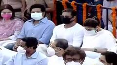 Lata Mangeshkar Last Rites: Top Ministers, actors & singers reach Shivaji Park