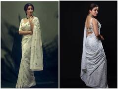 Nehha Pendse Photos: 'भाबी जी घर पर हैं' की गोरी मैम का साड़ी में ये कातिलाना अंदाज़ आपको भी बना देगा दीवाना