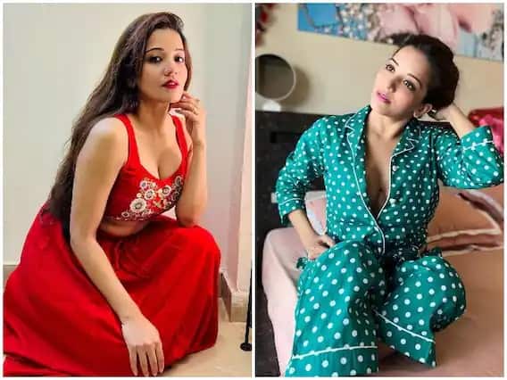 bhojpuri actress monalisa stylish and gorgeous look setting internet on fire  Monalisa : मोनालिसाच्या नव्या अदा पाहून चाहते घायाळ 