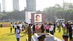 Lata Mangeshkar Demise: 'ভারতরত্ন' লতা মঙ্গেশকরকে শ্রদ্ধা জানাতে শিবাজি পার্কে সস্ত্রীক সচিন-শাহরুখ | Bangla News
