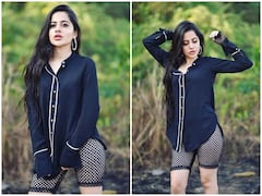 Urfi Javed Photos: ब्लू शर्ट पहने जंगल में उर्फी जावेद ने करवाया ऐसा फोटोशूट, तस्वीरें देख फैंस बोले- 'हम दीवाने हैं तेरे'