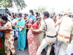 ASHA Workers Agitation: రాష్ట్ర వ్యాప్తంగా కదంతొక్కిన ఆశా వర్కర్లు, కాకినాడలో ఆందోళన ఉద్రిక్తం