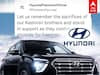 Hyundai India | 'காஷ்மீர் சுதந்திரம்’... ட்வீட்டால் சிக்கலில் சிக்கிய ஹூண்டாய்