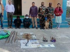 Vidisha News: तस्करों पर शिकंजा, तेंदुए की खाल और दांत के साथ दो आरोपी गिरफ्तार, वन विभाग की कार्रवाई