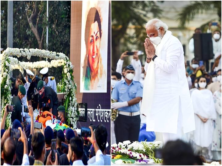 Lata Mangeshkar Cremated With Full State Honours In Mumbai. PM Modi, Maharashtra CM Pay Last Respects