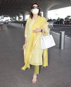 Madhuri Dixit Photos: ਖੂਬਸੂਰਤ ਅਦਾਕਾਰਾ ਮਾਧੂਰੀ ਦੀਕਸ਼ਿਤ ਇਸ ਅੰਦਾਜ਼ 'ਚ ਏਅਰਪੋਰਟ 'ਤੇ ਹੋਈ ਸਪਾਟ