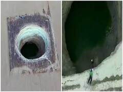 Watch: पानी के रिसाव से बन गए धरती पर बड़े सिंकहोल, वीडियो हो रहा वायरल