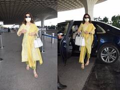 Madhuri Dixit Photos: धक-धक गर्ल ने अपने लुक से धड़काया फैंस का दिल, एयरपोर्ट पर कुछ ऐसे आईं नजर