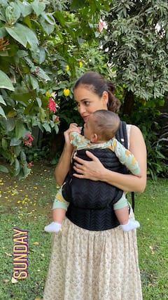 IN PICS: Dia Mirza Shares AWWDORABLE Moments With Son Avyaan