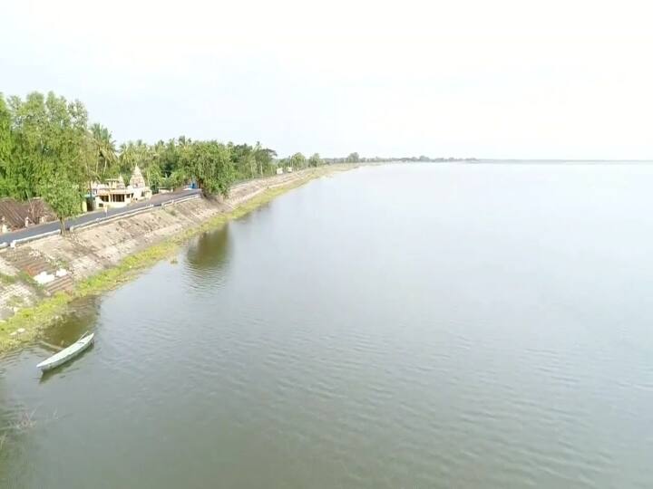 Veeranam Lake water level is decreased வேகமாக குறைந்து வரும் வீராணம் ஏரி நீர் மட்டம்