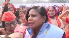 बिजनौर: PM Modi को सुनने भारी तादाद में पहुंचीं महिलाएं, बोलीं- 10 तारीख को हम जश्न मनाएंगे | UP Election