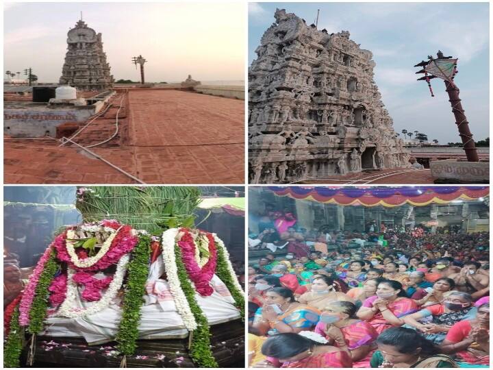 Masi festival flag hoisting- Devotees participate after two years களைகட்டிய மாசி திருவிழா - திருச்செந்தூரில் குவிந்த பக்தர்கள்